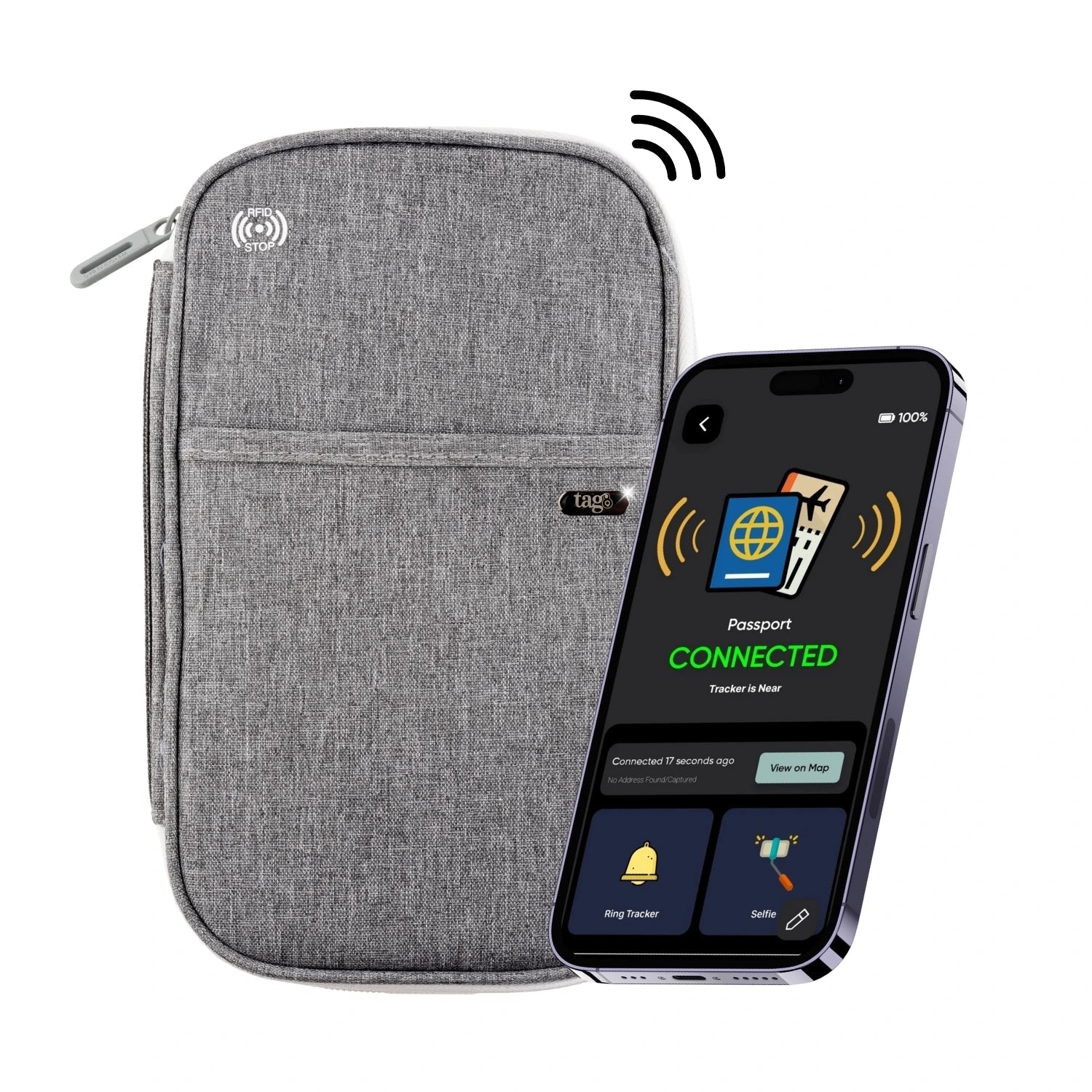 Canvas Passport Tracker Holder